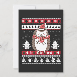 Egel kerst kaart