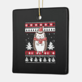 Egel kerst keramisch ornament (Links)