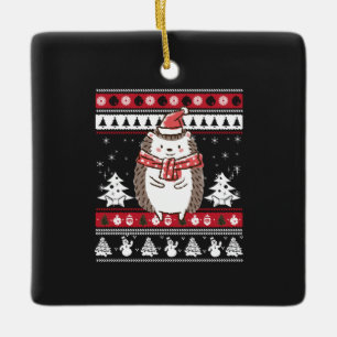 Egel kerst keramisch ornament
