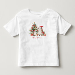 Egel Kerstboom Geschenk Kinderen Kinder Shirts