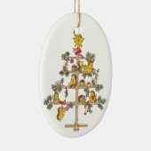 Egel kerstboom keramisch ornament (Rechts)