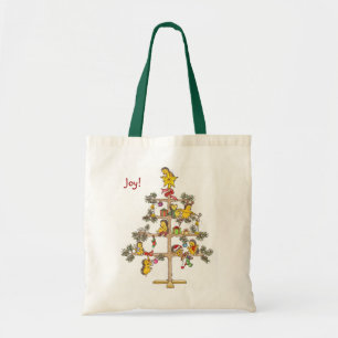 Egel kerstboom tote bag