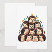 Egel Kerstboom Vrolijk Kerstfeest Aankondiging (Voorkant / Achterkant)