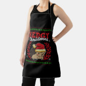 Egel Kerstmis met lelijke kerstfeestdagen Schort (Insitu)