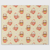 Egel-kerstpatroon Cadeaupapier (Vlak)