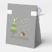 Egel-kerstscène Bedankdoosjes (Achterkant)