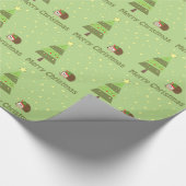 Egel-kerstscène Cadeaupapier (Hoek)