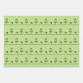 Egel kerstscene inpakpapier vel (Voorkant)