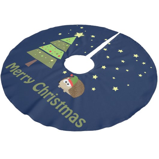 Egel kerstscène kerstboom rok (Gekanteld)