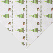 Egel kerstscene tissuepapier (Detail)