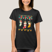 Egel kerststaart X MAS licht Pajama T-shirt (Voorkant)