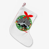 egel knutselen voor kerst kleine kerstsok (Voorkant (Hangend))