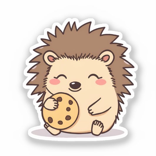 Egel-koekje Sticker (Voorkant)