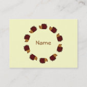 Egel kruising! visitekaartje (Achterkant)