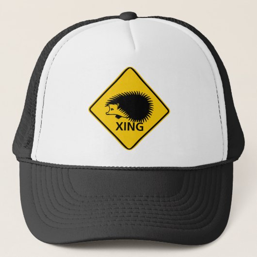 Egel kruiste wegteken trucker pet (Voorkant)