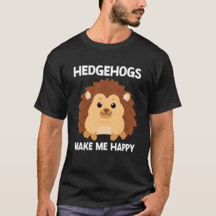 Egel laat me blij Cute Hedg Porcupine T-shirt