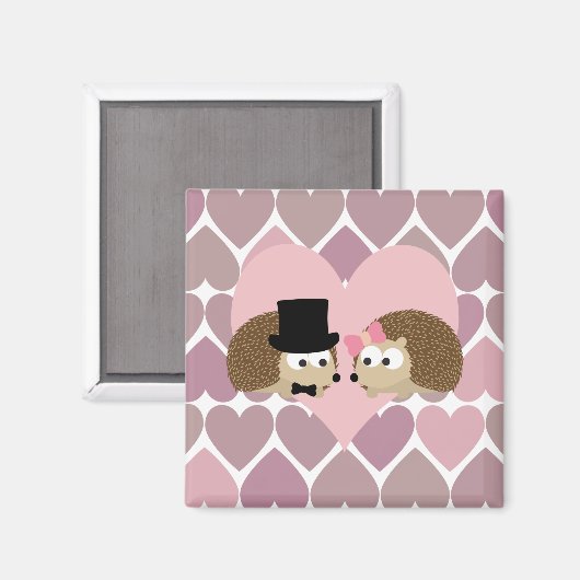 Egel-liefde met hart magneet (Voorkant / Achterkant)