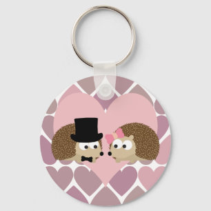 Egel-liefde met hart sleutelhanger