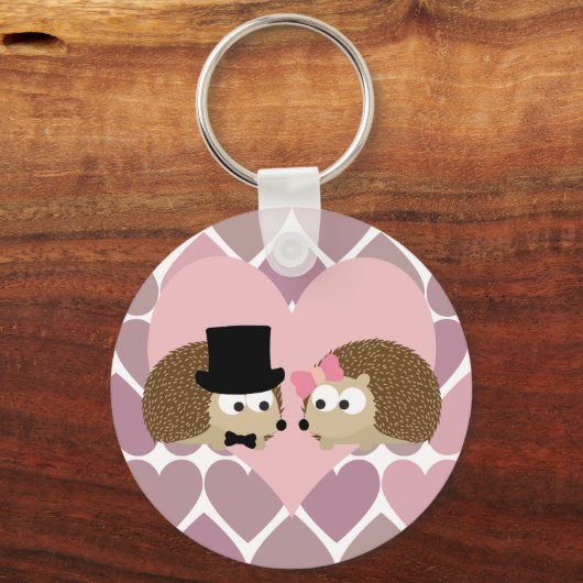 Egel-liefde met hart sleutelhanger (Voorkant)