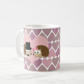 Egel Liefde met Hartjes Koffiemok (Voorkant links)