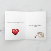Egel Liefde Zo Veel Kaart (Binnen)