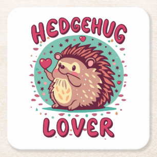 Egel liefhebber kartonnen onderzetters