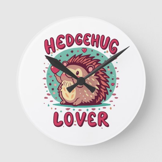 egel liefhebber ronde klok (Voorkant)