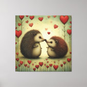 Egel Love 1 Canvas Afdruk (Voorkant)