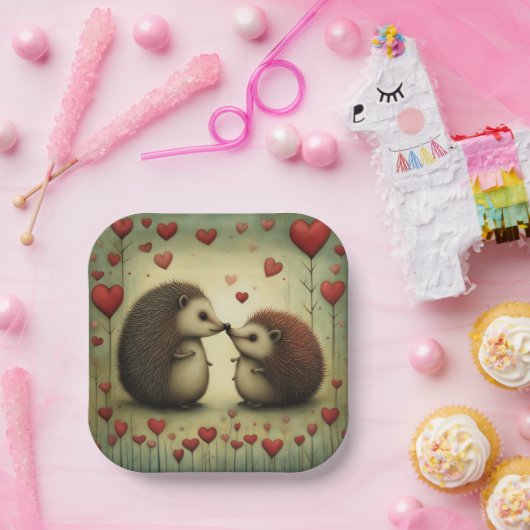 Egel Love 1 Papieren Bordje (Feest)