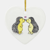 Egel Love Keramisch Ornament (Voorkant)
