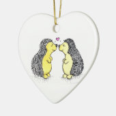 Egel Love Keramisch Ornament (Links)