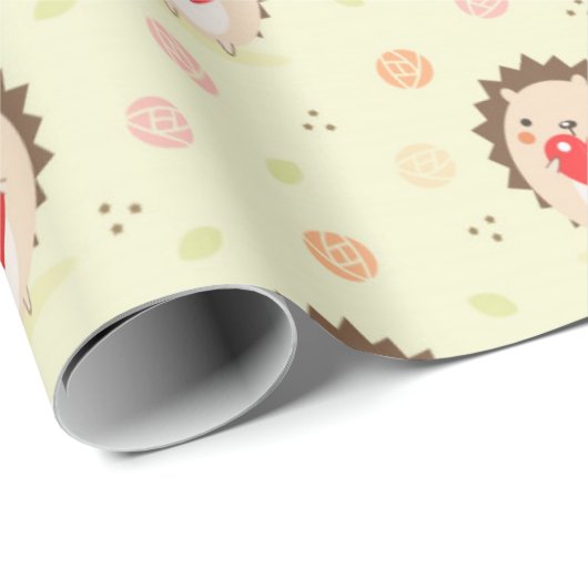 Egel Love Pattern Cadeaupapier (Rol Hoek)