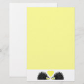 Egel Love Stationery - Geel Briefpapier (Voorkant / Achterkant)
