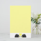 Egel Love Stationery - Geel Briefpapier (Staand voorkant)