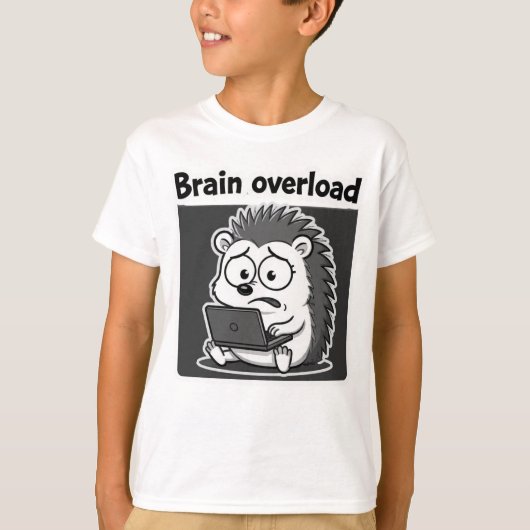 Egel Meme Cartoon Grappig  T-shirt (Voorkant)