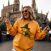 Egel met Baby Black Cat Riding met toverstok T-shirt