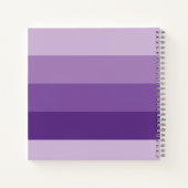 Egel met boeken kind paarse notitieboekje (Achterkant)