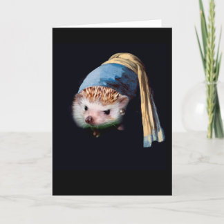 Egel met een Pearl Earring Wenskaart Kaart