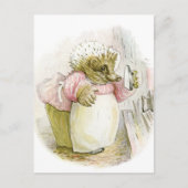 Egel met Iron Mrs Tiggy-Winkle Briefkaart (Voorkant)