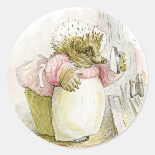 Egel met Iron Mrs Tiggy-Winkle Ronde Sticker