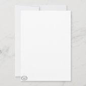 Egel met kleurrijke ballonnen Wenskaart Bedankkaart (Achterkant)