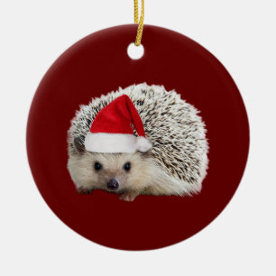 Egel met Petten kerstmis Keramisch Ornament