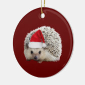 Egel met Petten kerstmis Keramisch Ornament (Links)