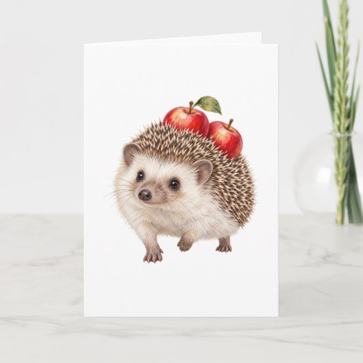 Egel met Rode Appels Kaart (Voorkant)
