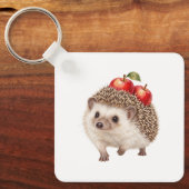 Egel met rode appels sleutelhanger (Voorkant)