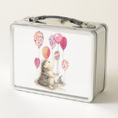 Egel met roze ballonnen (Achterkant)