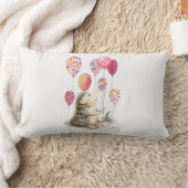 Egel met roze ballonnen kussen (Deken)