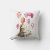 Egel met roze ballonnen kussen (Voorkant)