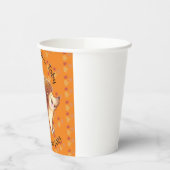 Egel met sinaasappel bladeren papieren bekers (Links)