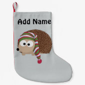 Egel met slaapmuts kleine kerstsok (Voorkant)